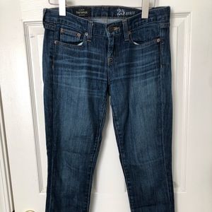 JCrew Toothpick Ankle Jeans 25